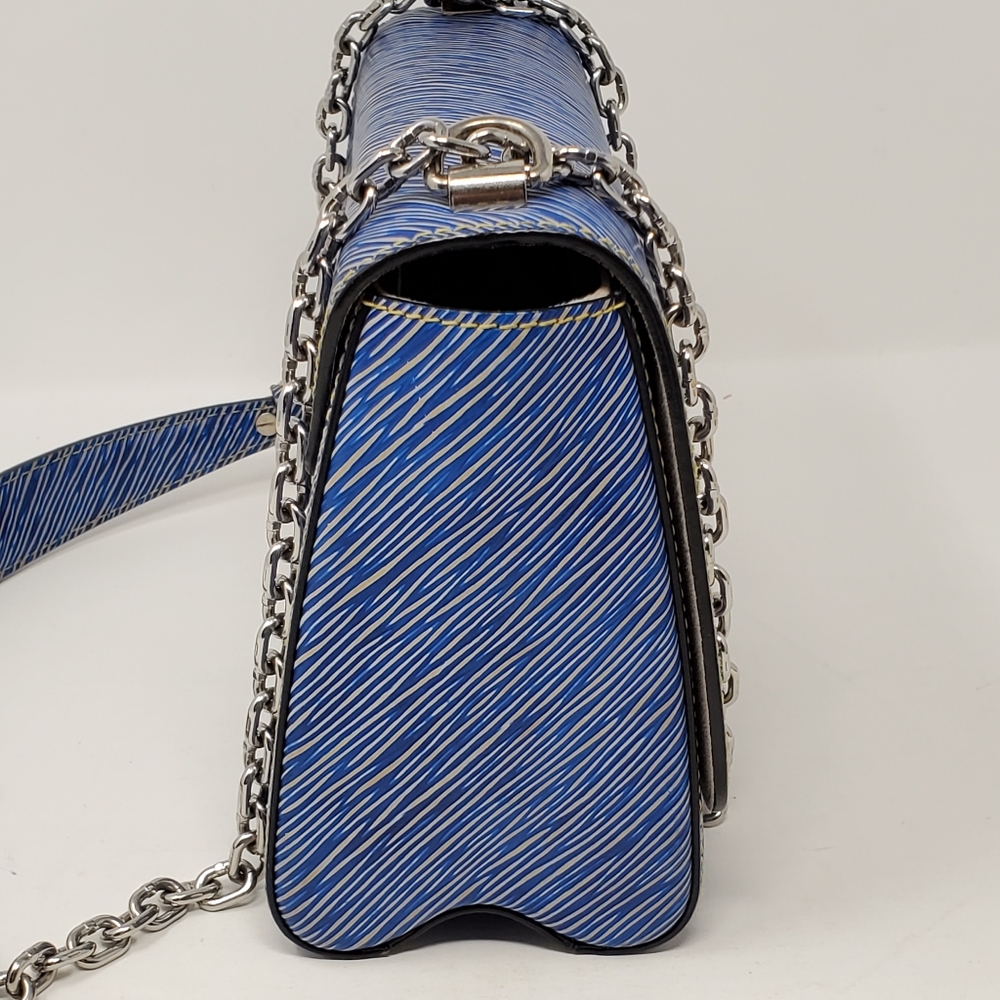 Louis Vuitton Twist MM Blue Denim Epi Leather Bag - Picture 8 of 16